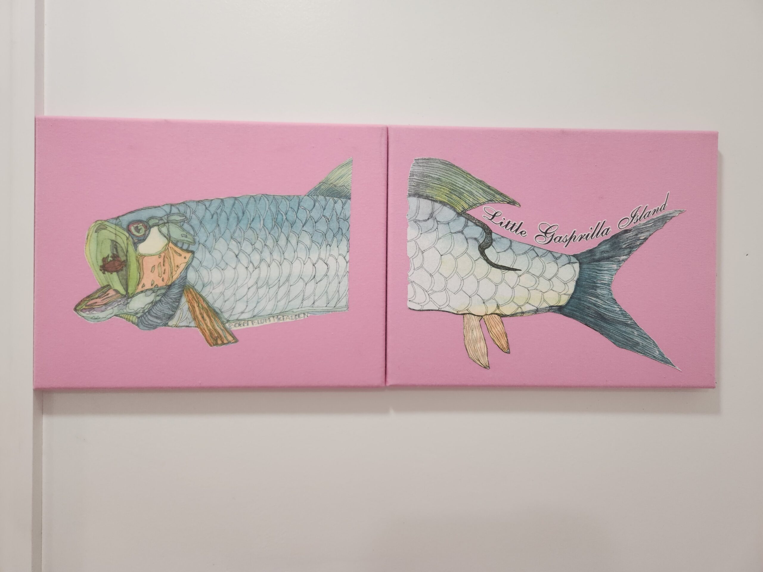 Little Gasparilla Island canvas pair